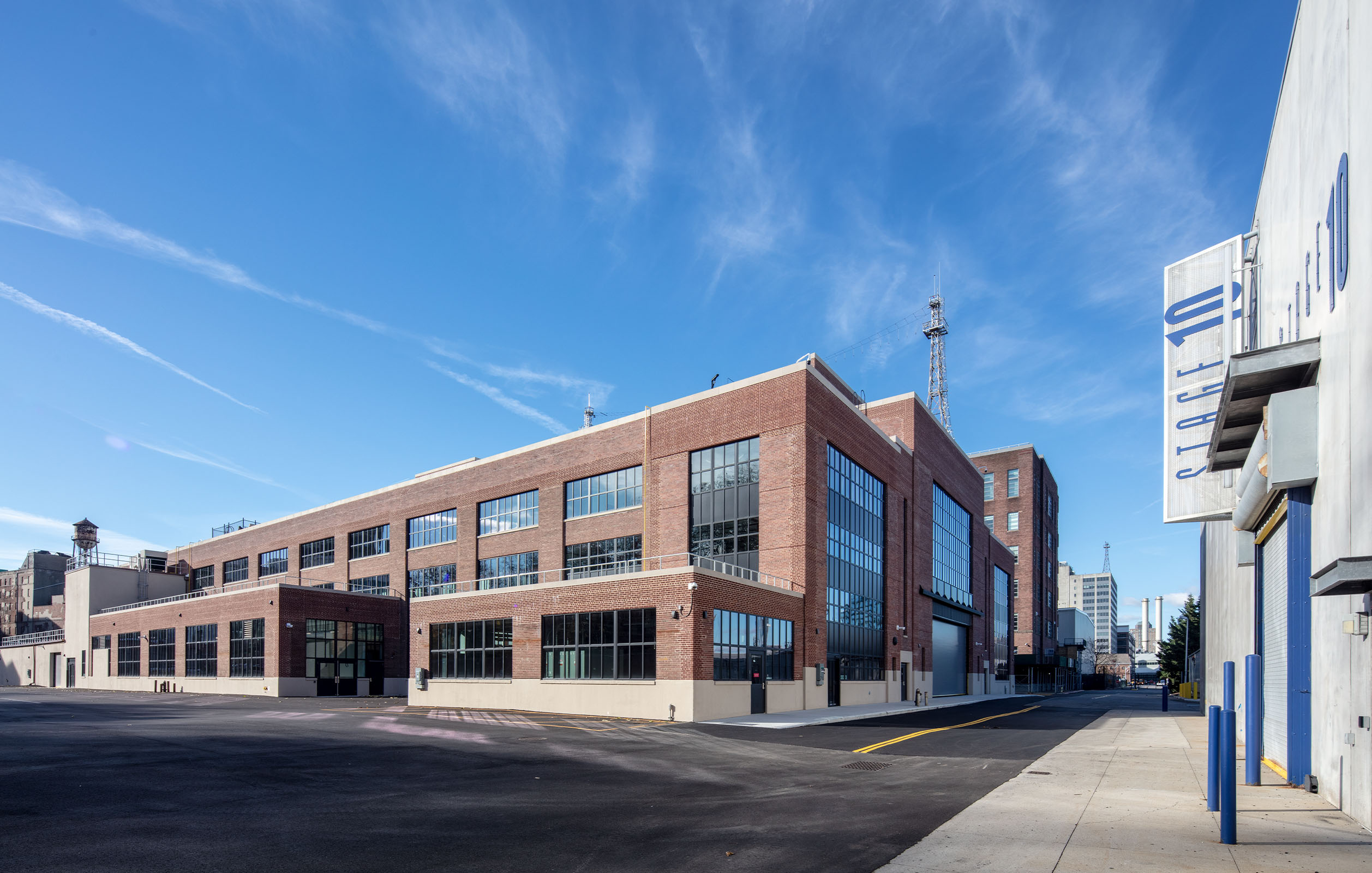New soundstages built along Welding Road inside the Brooklyn Navy Yard