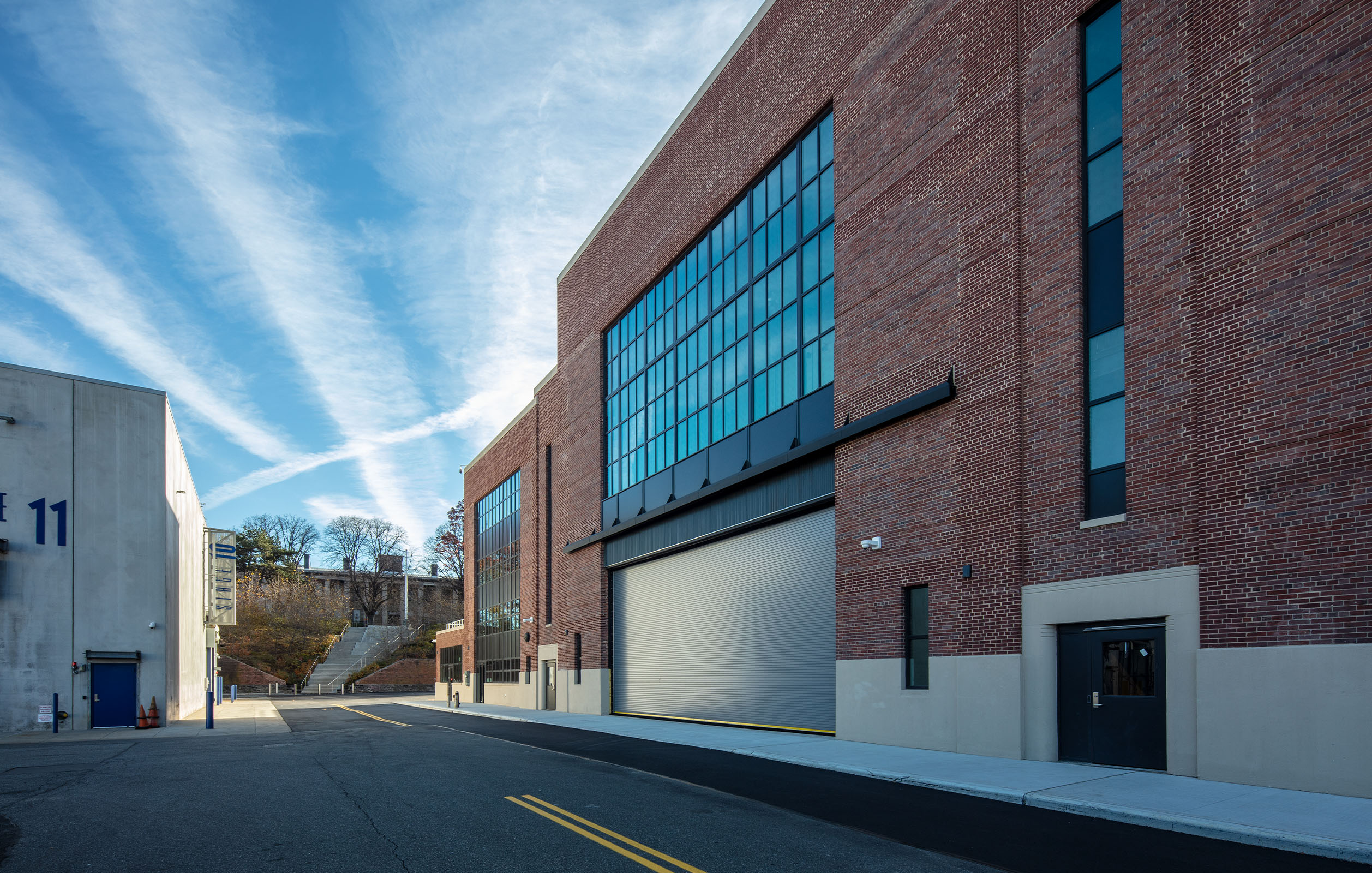 Entrance to a new soundstage at Steiner Studios
