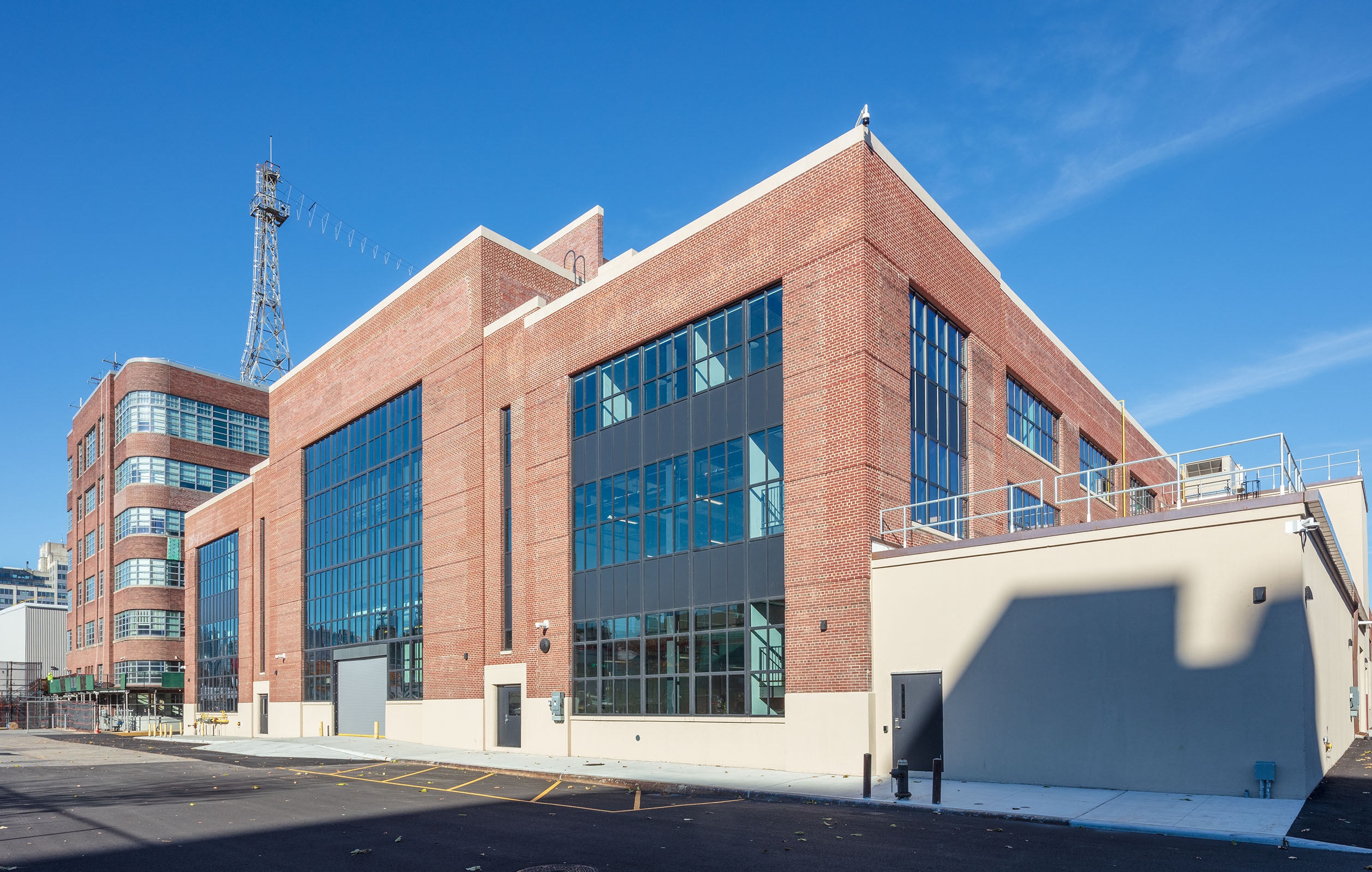 The front of Stages 31 and 32 at Steiner Studios