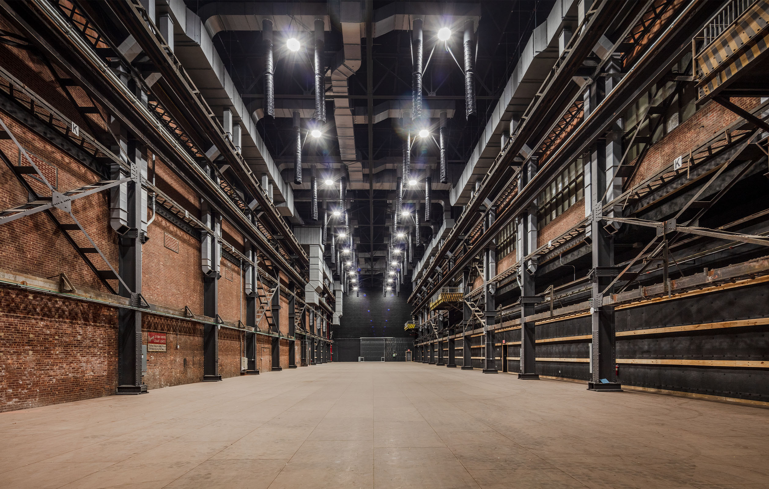 The cavernous inside of the newly constructed Stage 32 in Stener Studios
