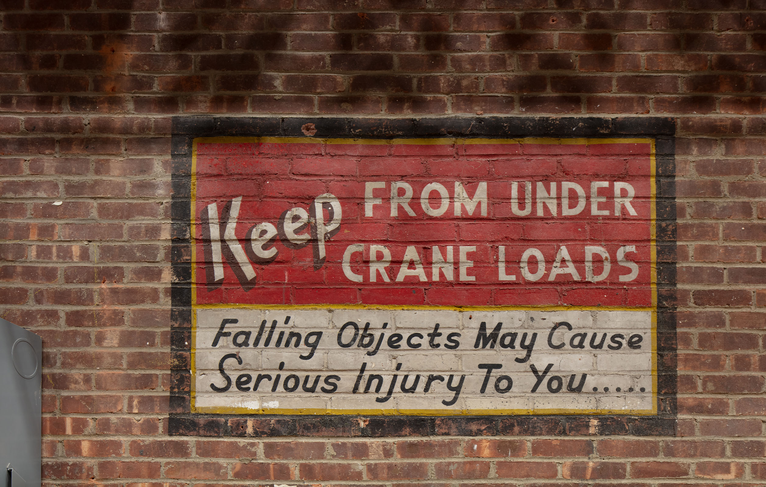 Old sign from the original building inside Stage 32 of Steiner Studios newly renovated film and television space