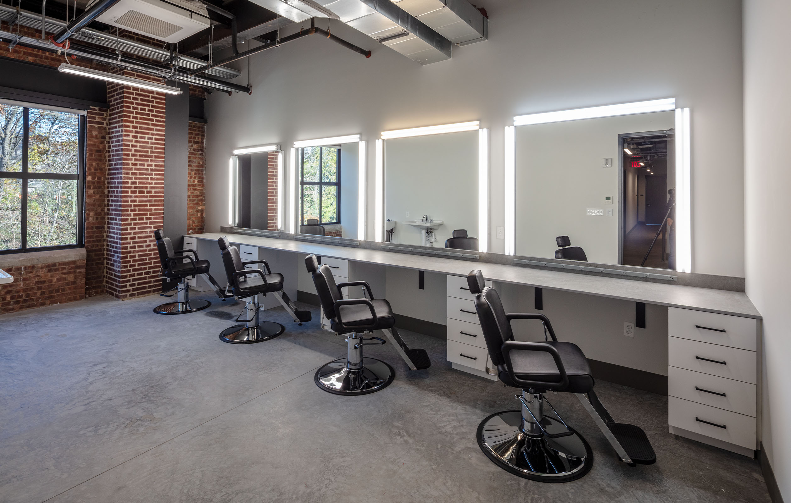 Dressing rooms inside Steiner Studios newly constructed production support space