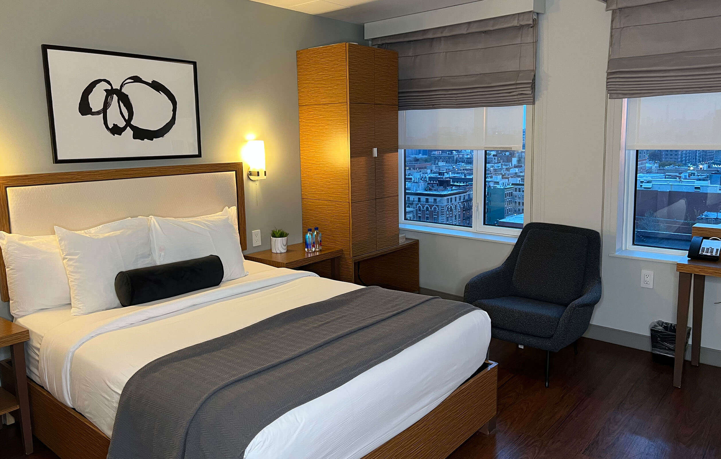 Interior of hotel room at the Edge Hotel