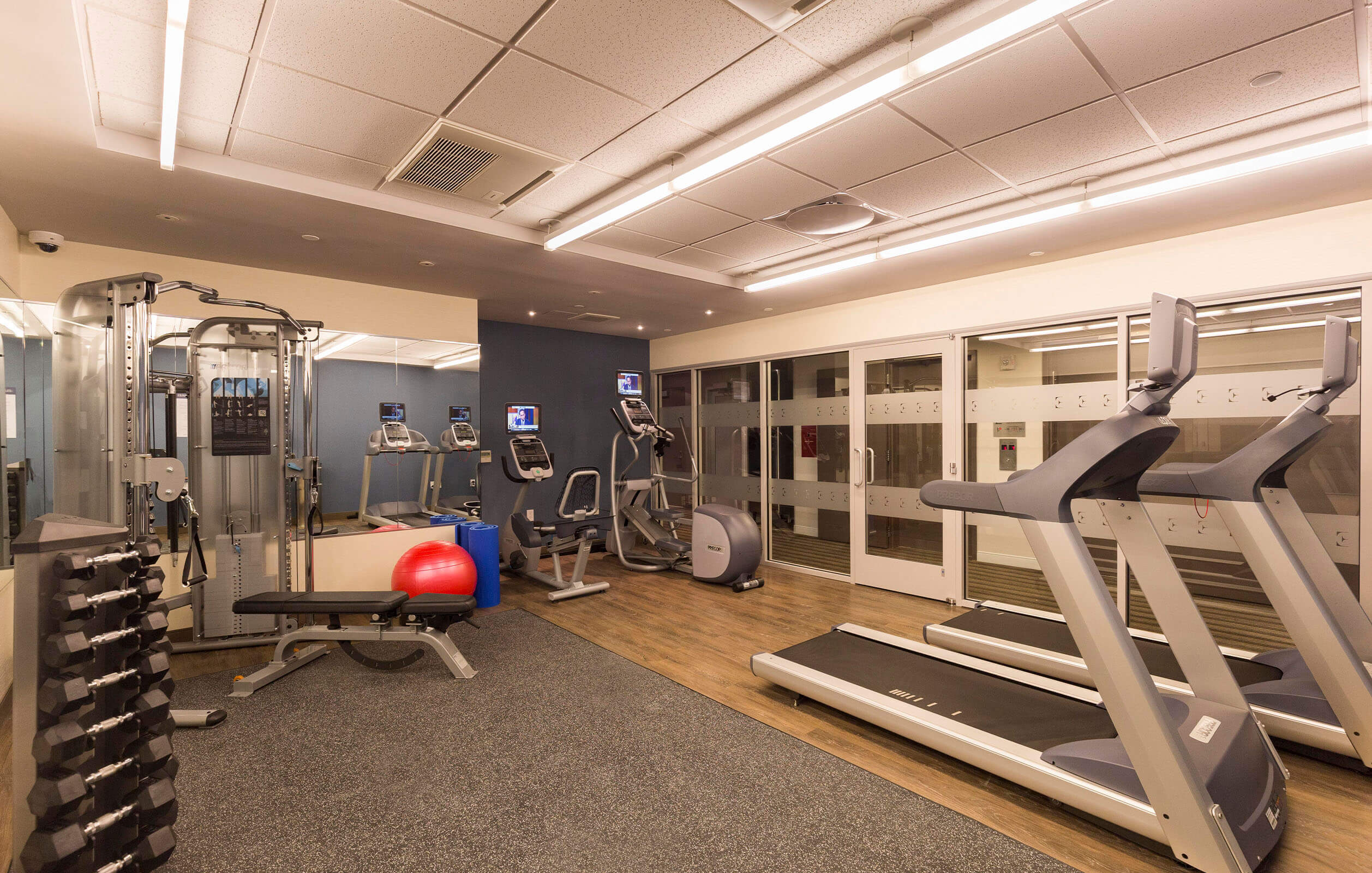 Exercise room at the Edge Hotel