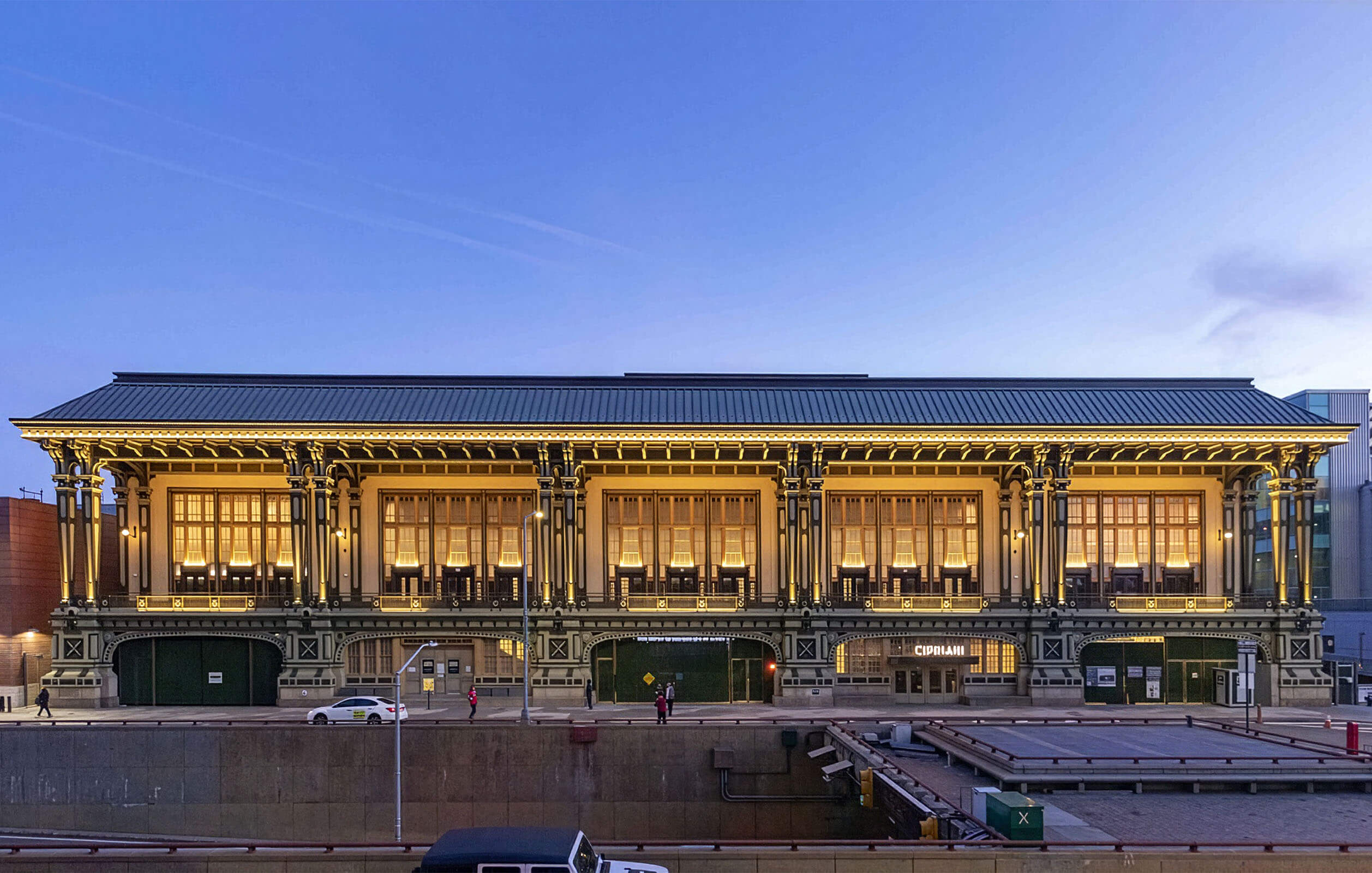 Front of the Battery Maritime Building in Lower Manhattan