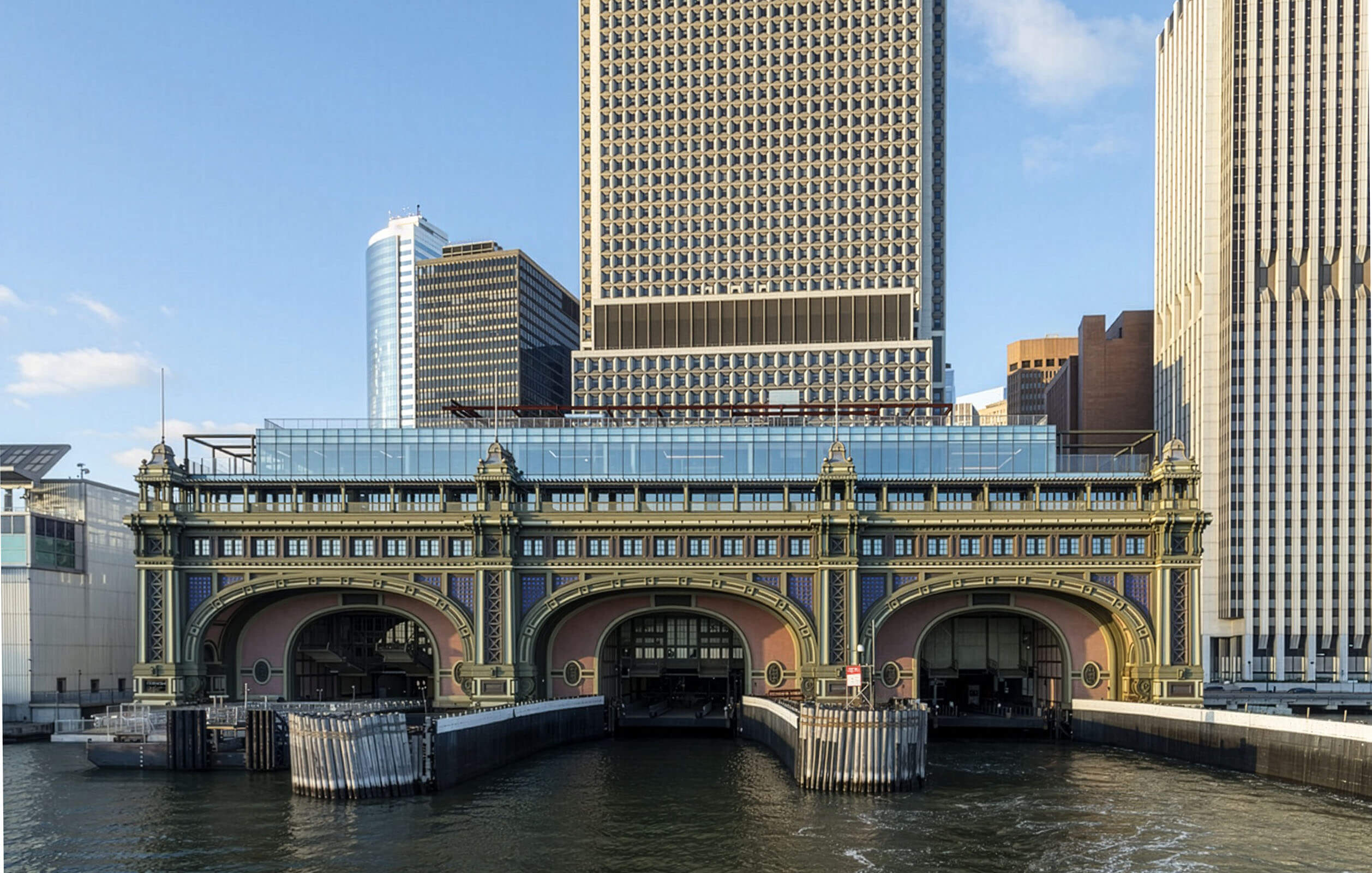 Ferry slips of the Battery Maritime Building