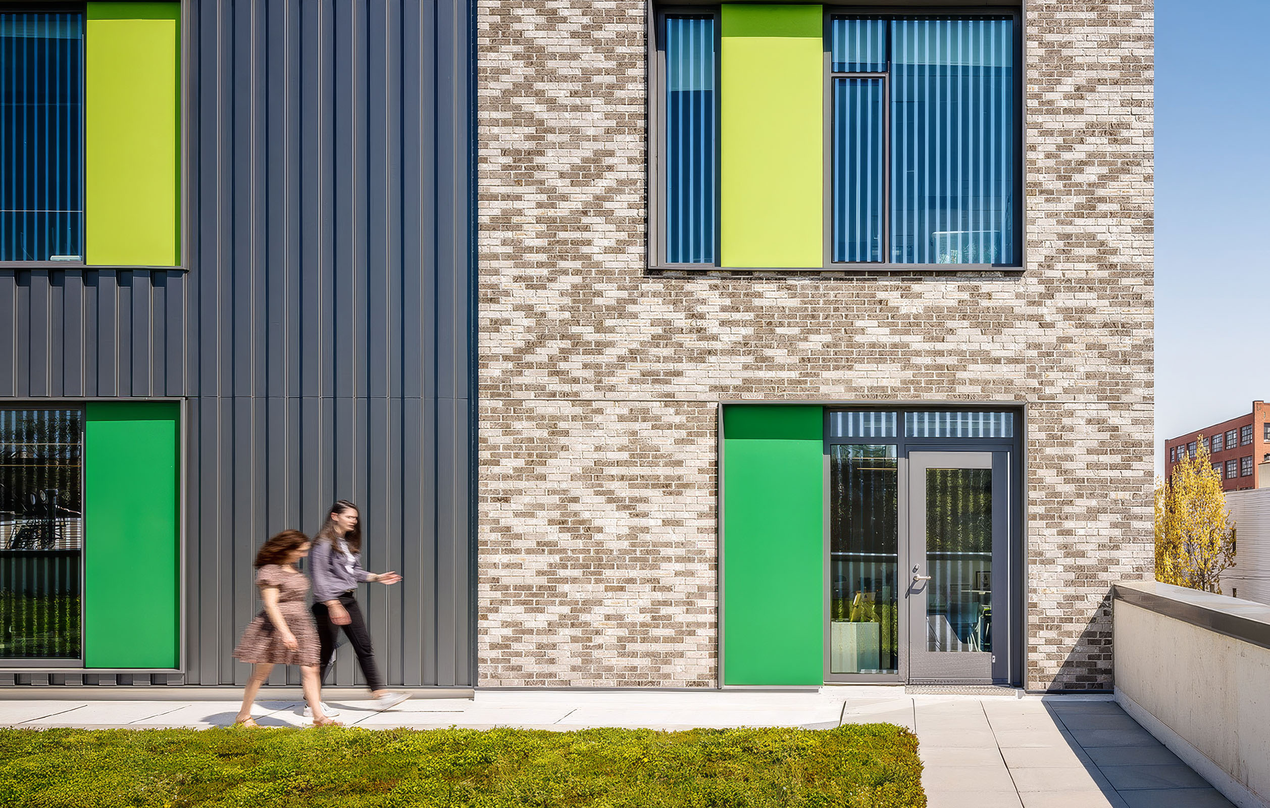 Backside entrance to Comp Sci High