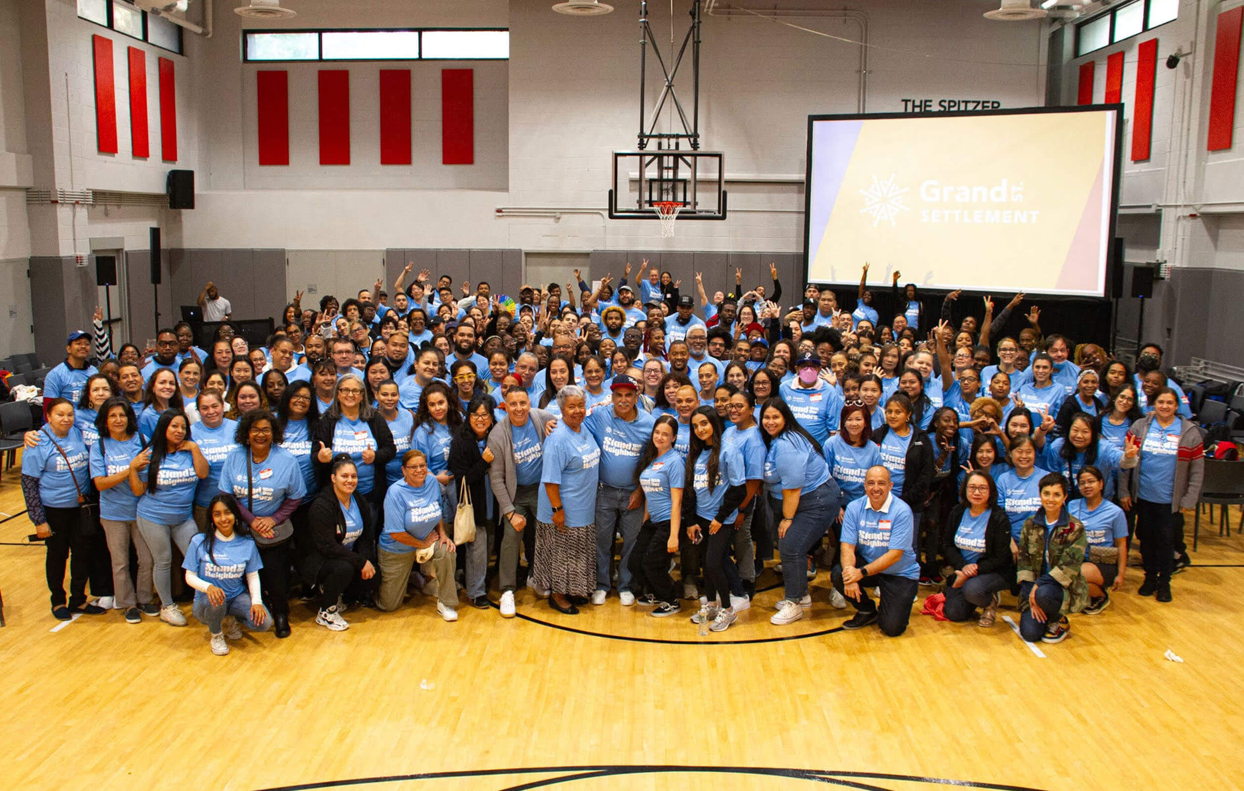 Group shot of all teachers and staff who work for Grand Street Settlement