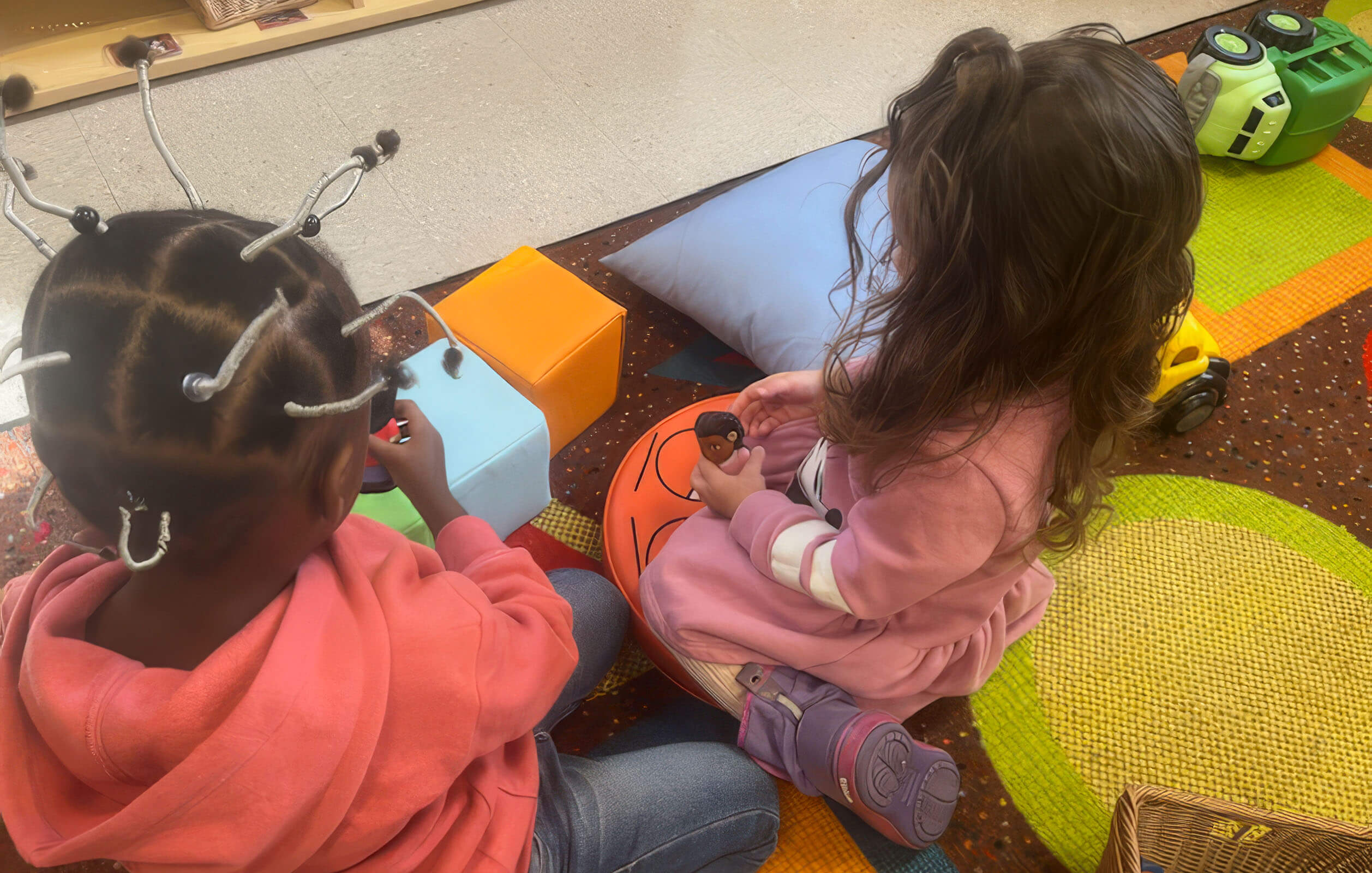 Two students inside a classroom at Grand Street Settlement, one of the largest and most impactful social services organizations in New York City