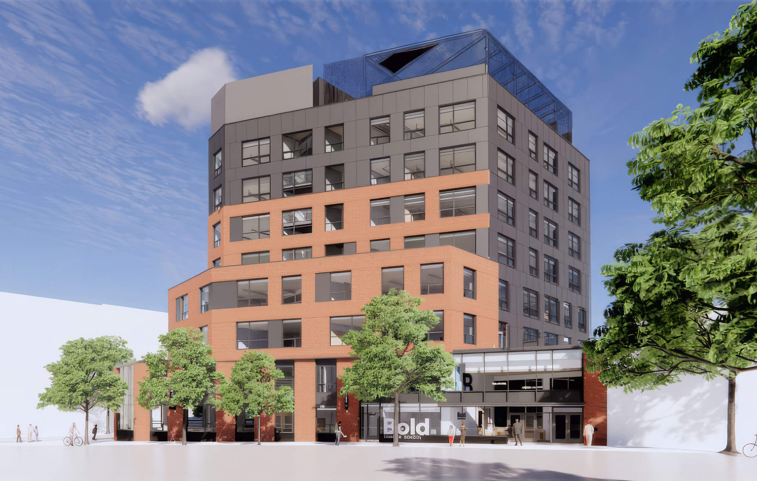 Rendering of the new 60,000 square foot Bold Charter School for grades K-8 in the Bronx