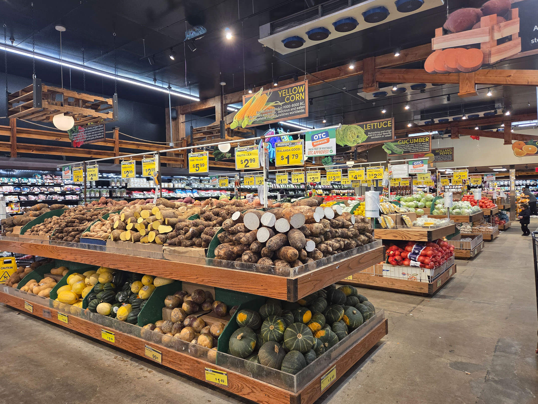 Fresh vegetables at Food Bazaar