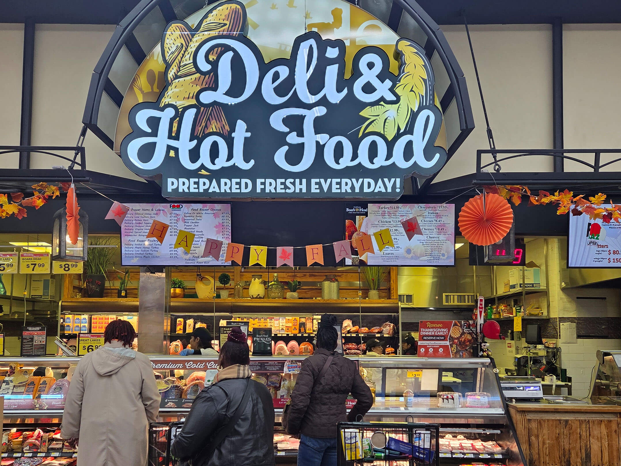 Deli & Hot Food section at the Food Bazaar supermarket
