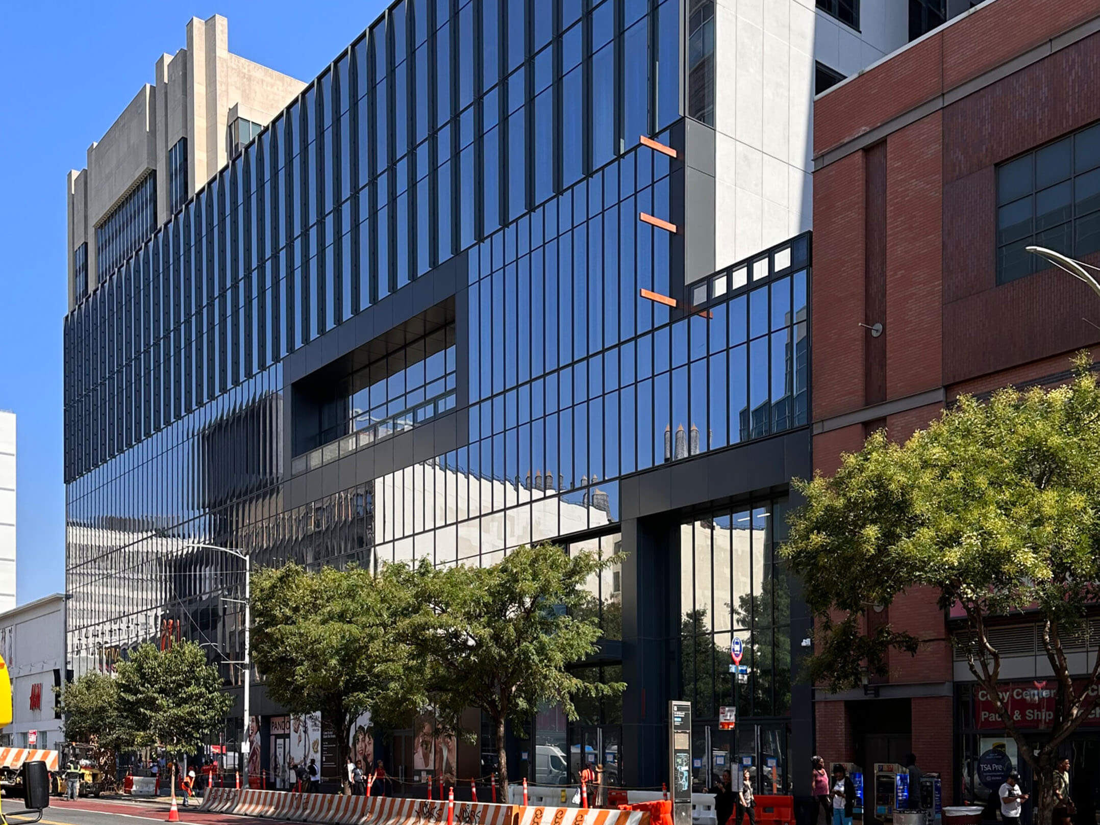 Street-level view of National Urban League Empowerment Center in Harlem