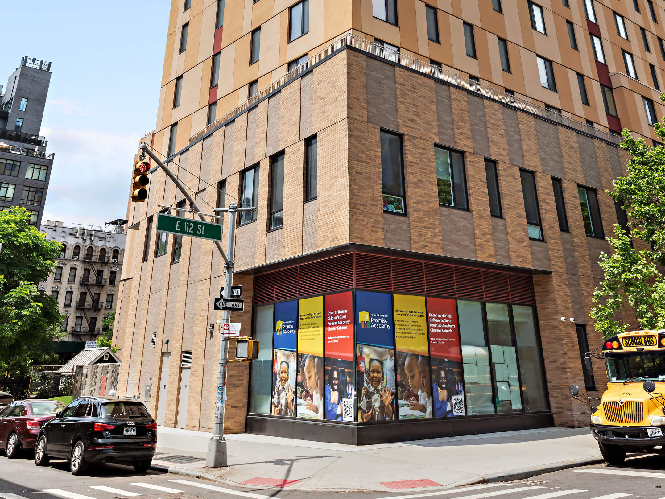 Exterior of the 51,000 square foot Promise Academy II in Harlem