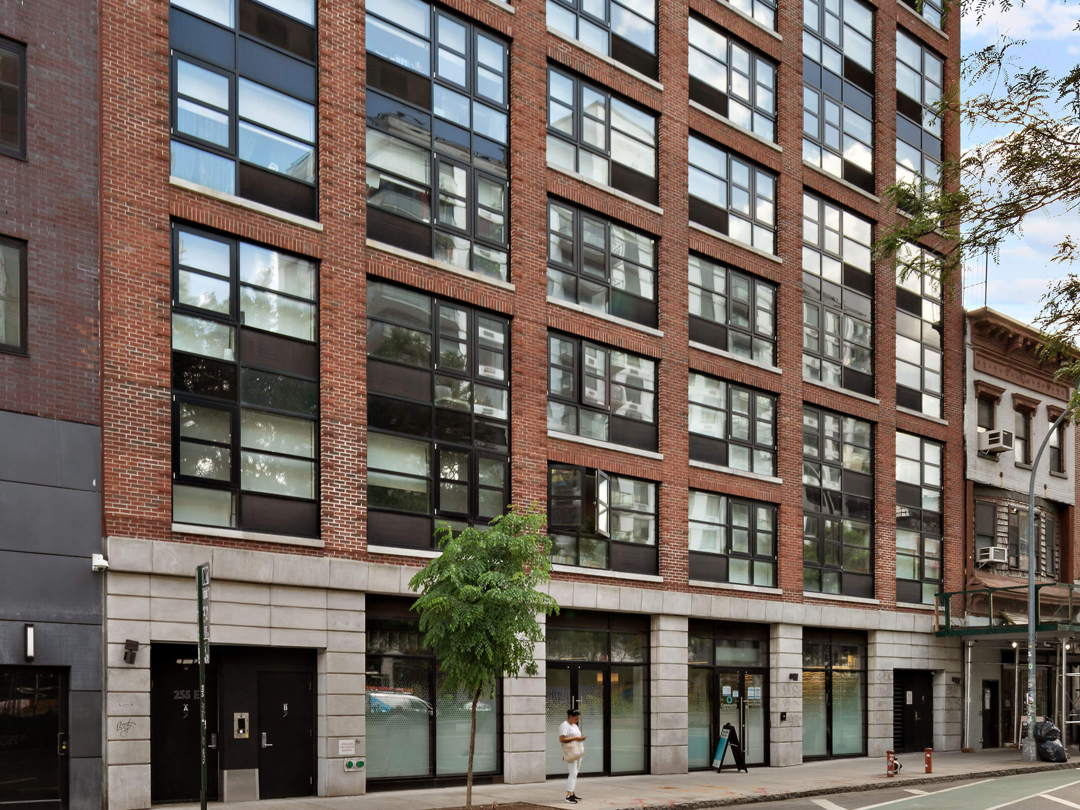 Exterior of the newly constructed Community Healthcare Network clinic in Manhattan's Lower East Side