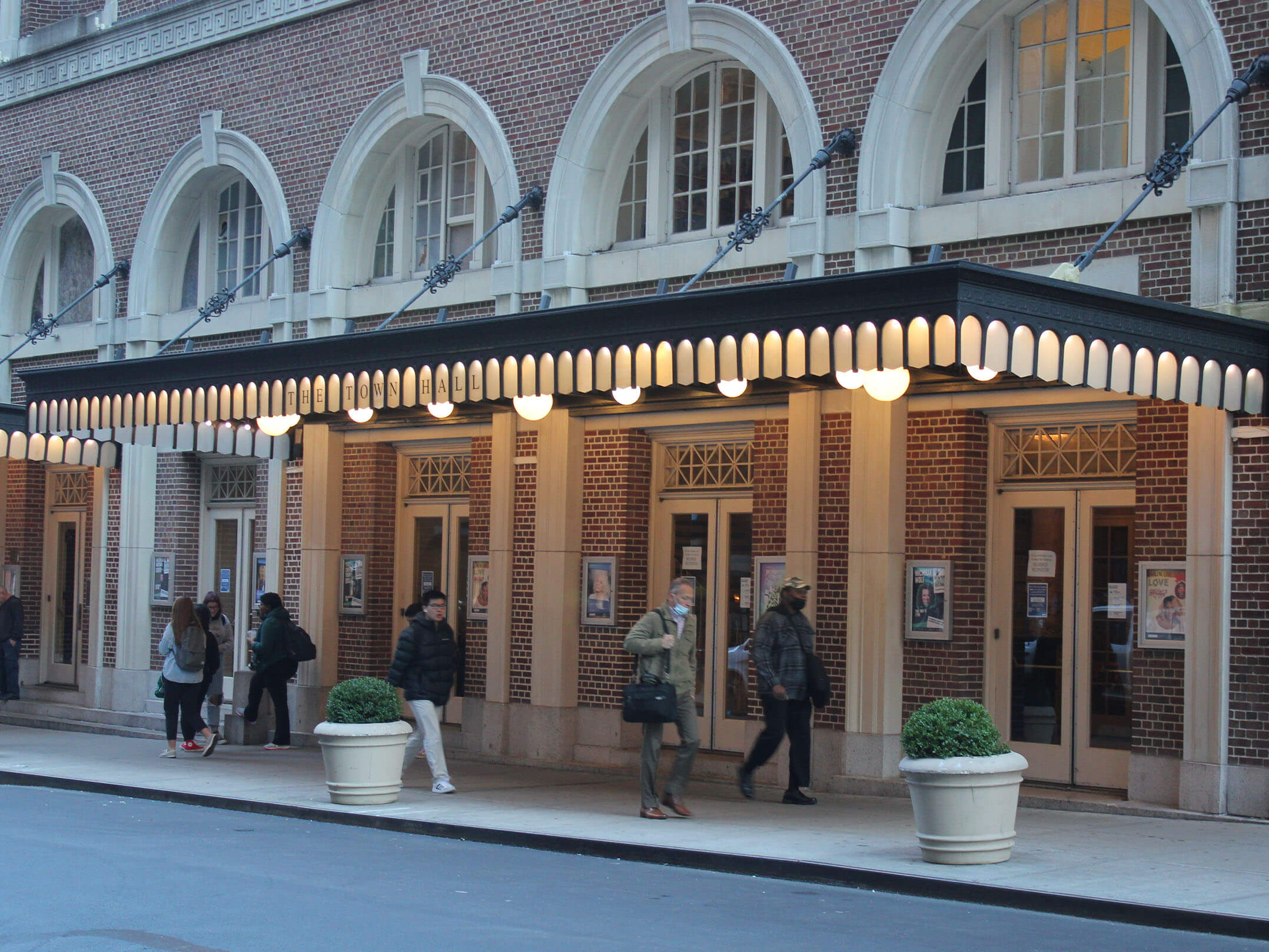 Entrance to The Town Hall in Manhattan