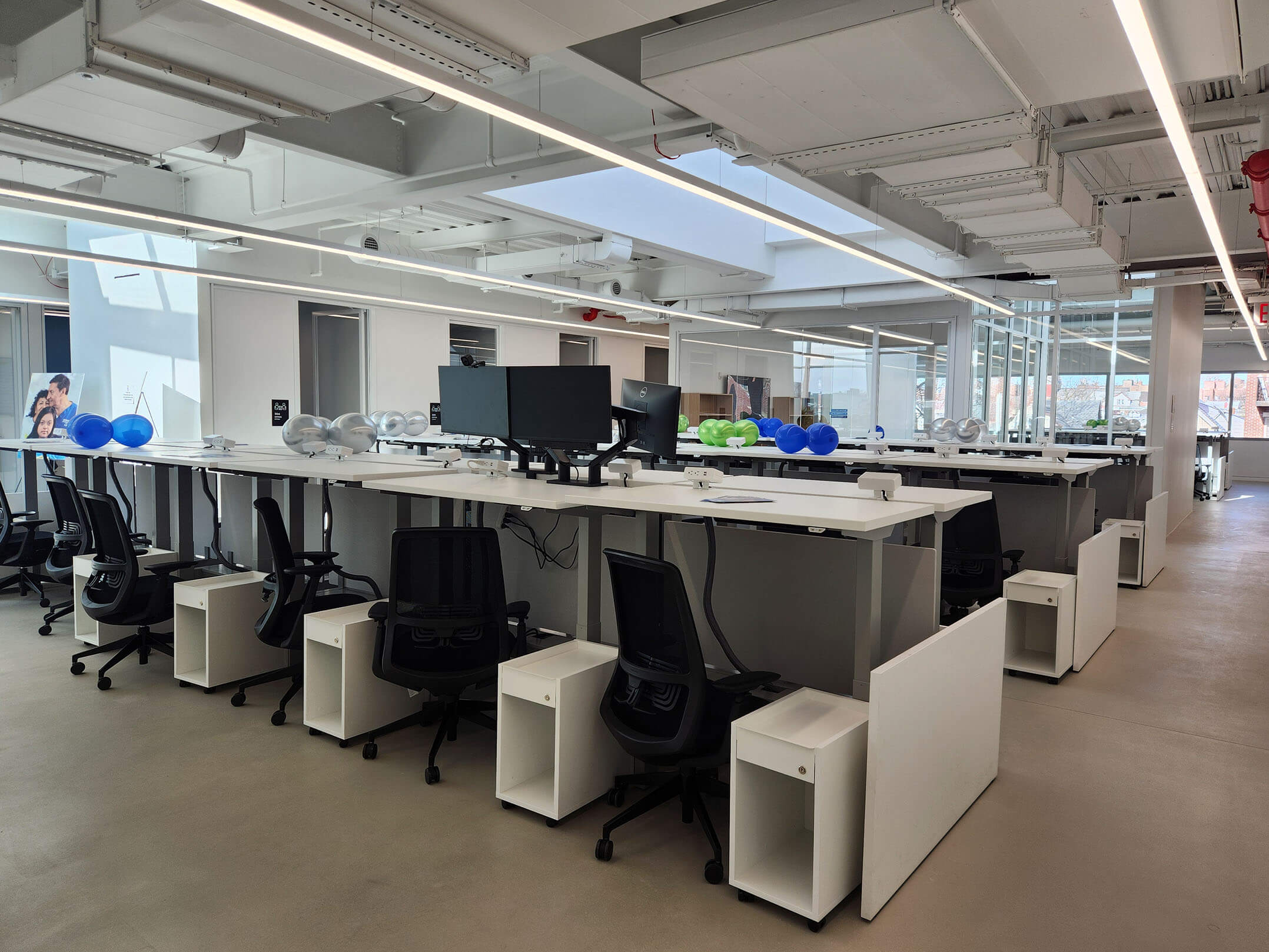 Office space at Make the Road New York's community center in Queens
