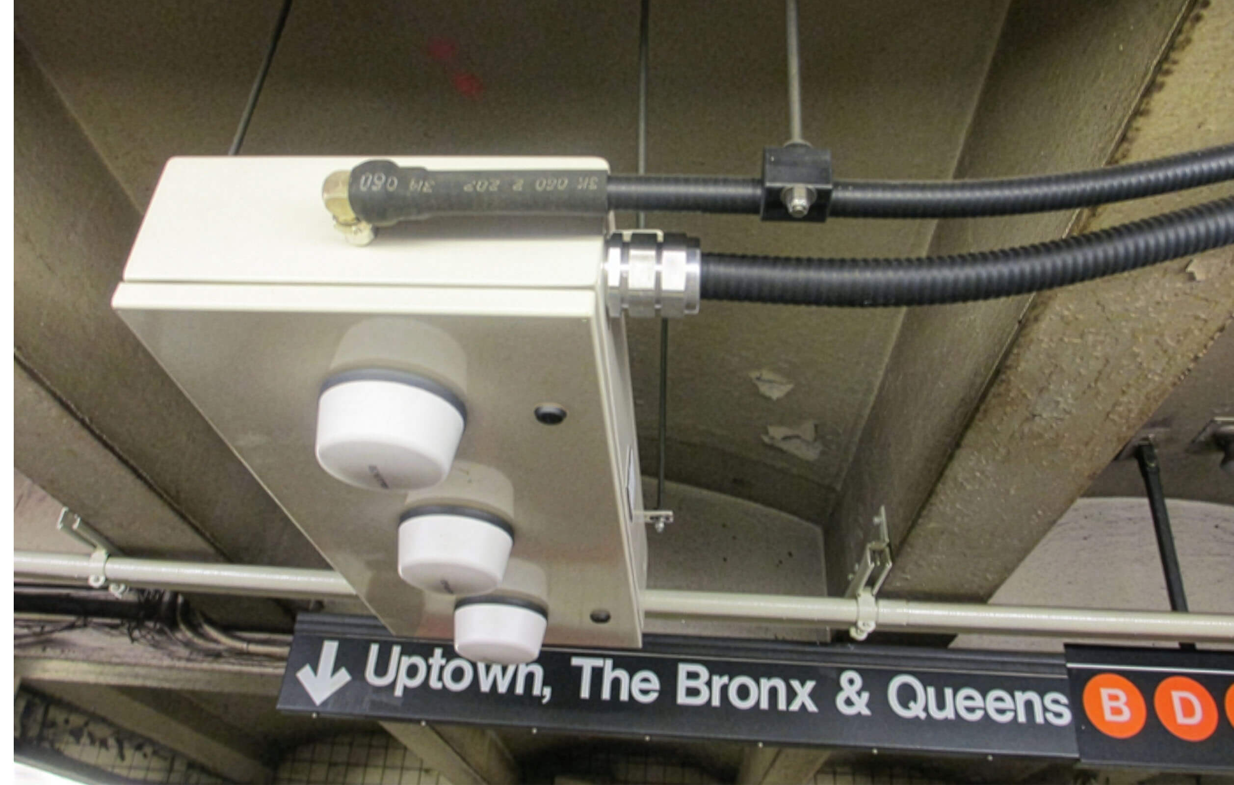 Equipment that allows for cell service in New York City's subway stations