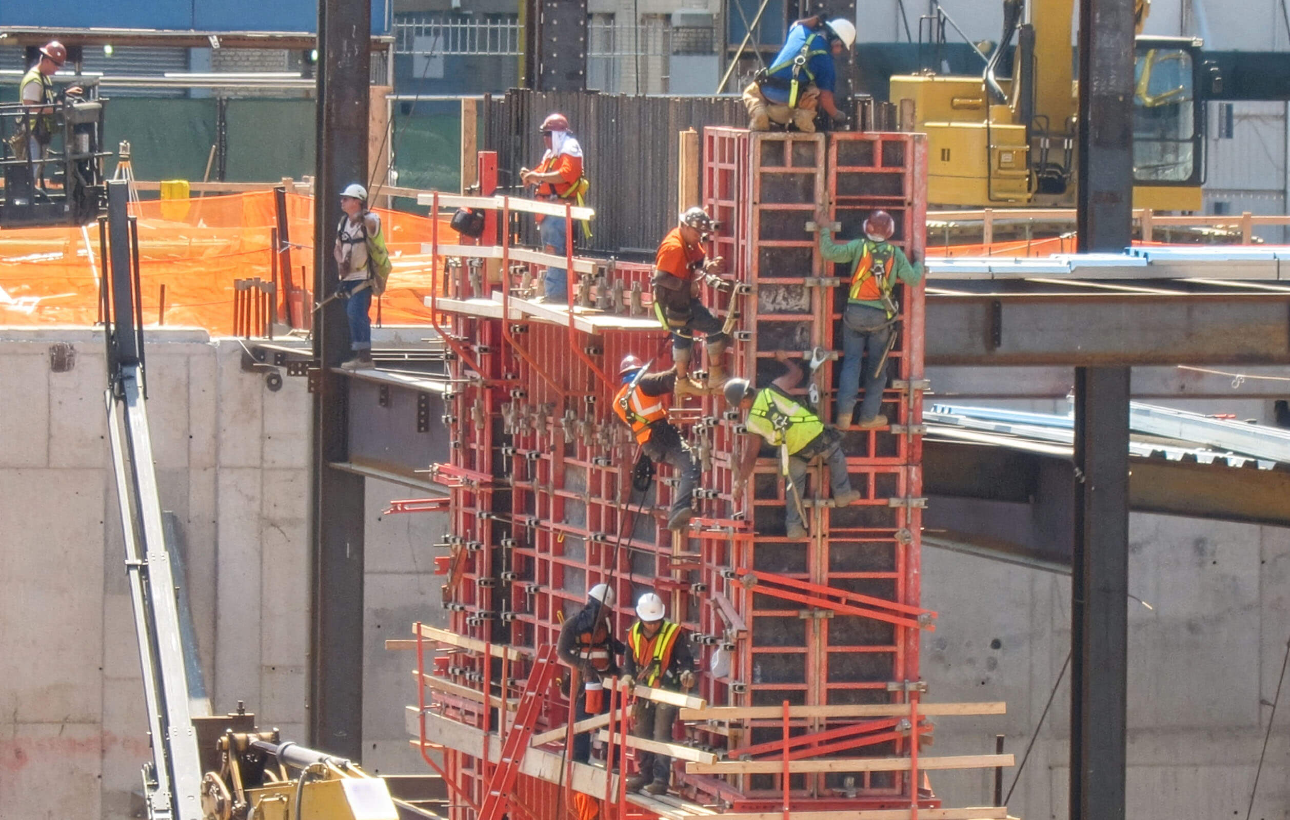 Construction of the City Point retail complex