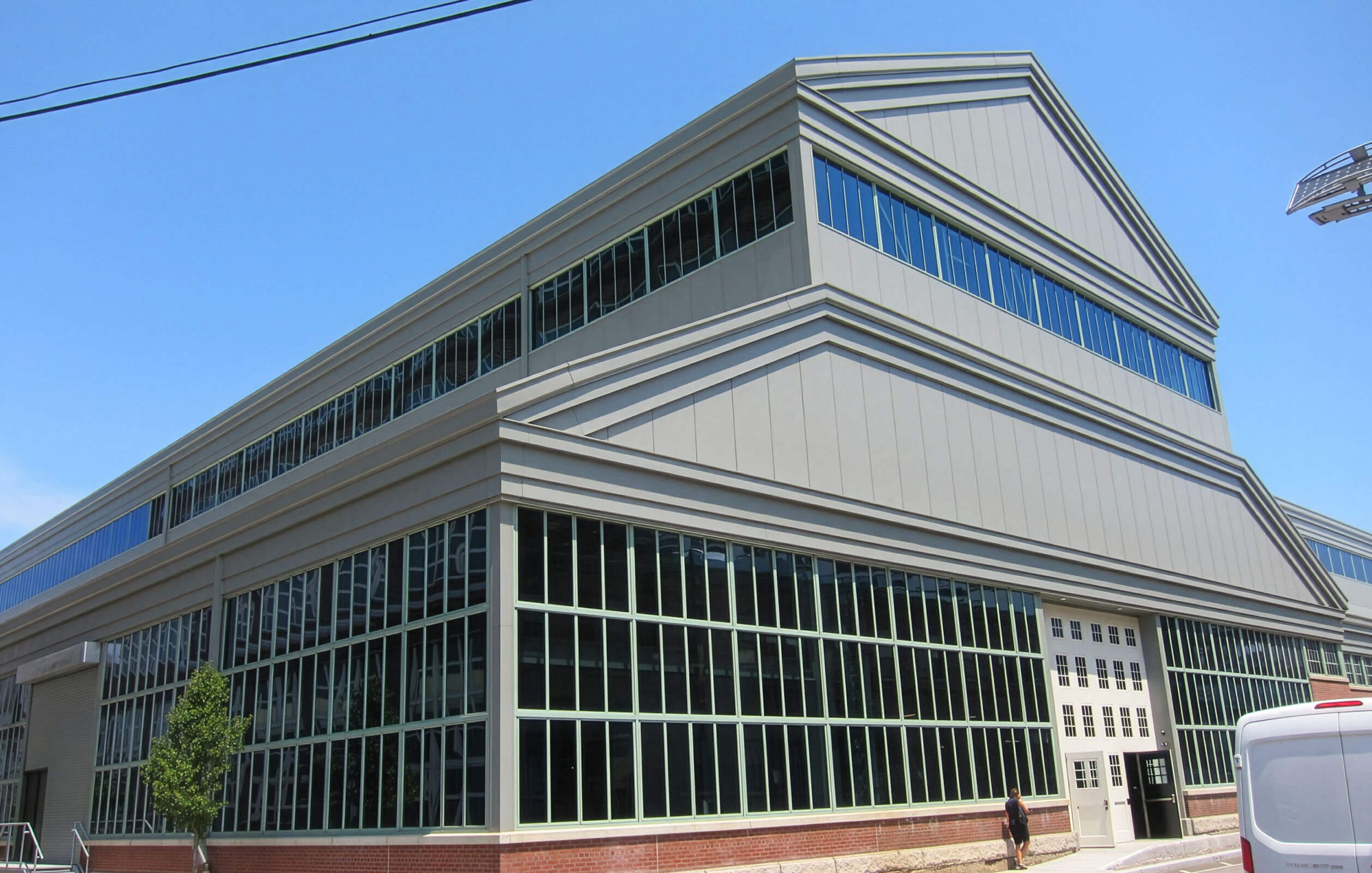 The exterior to the New Lab building in the BNY.