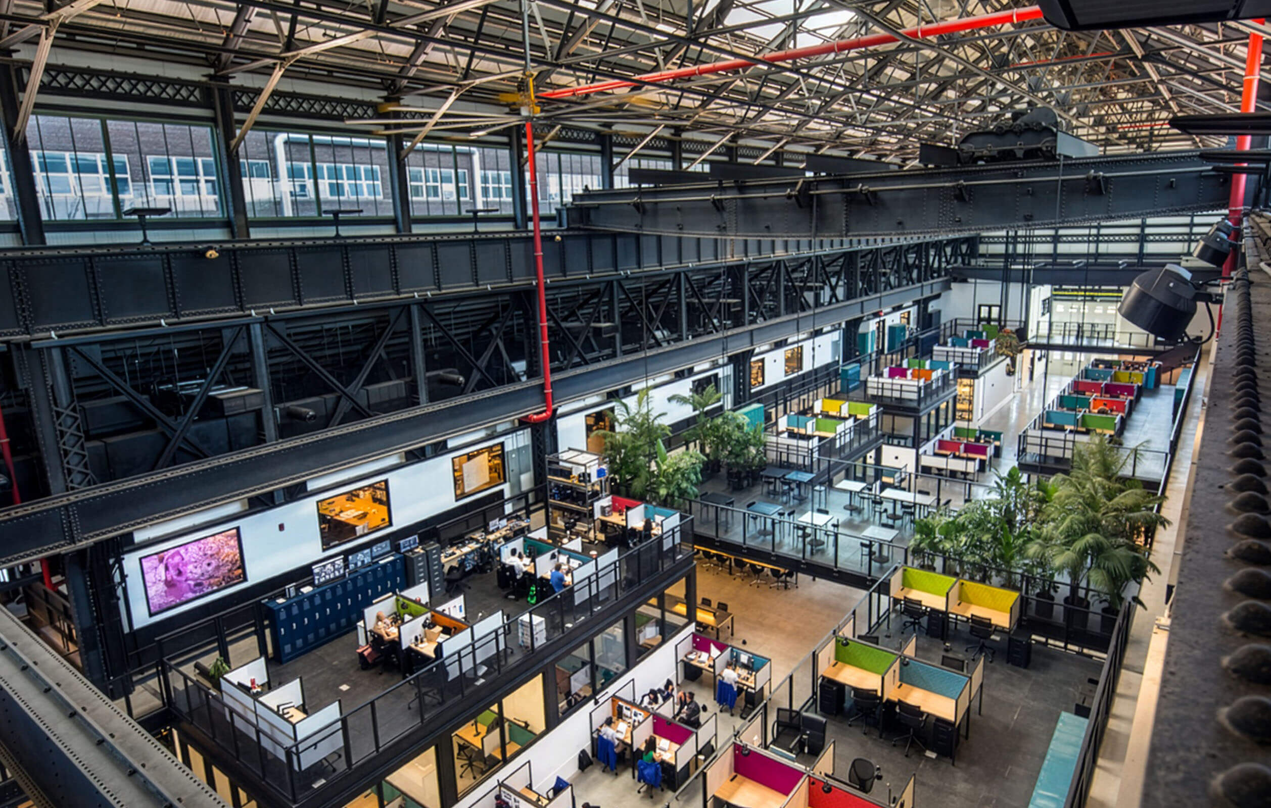 The interior of the 84,000 square foot New Lab complex