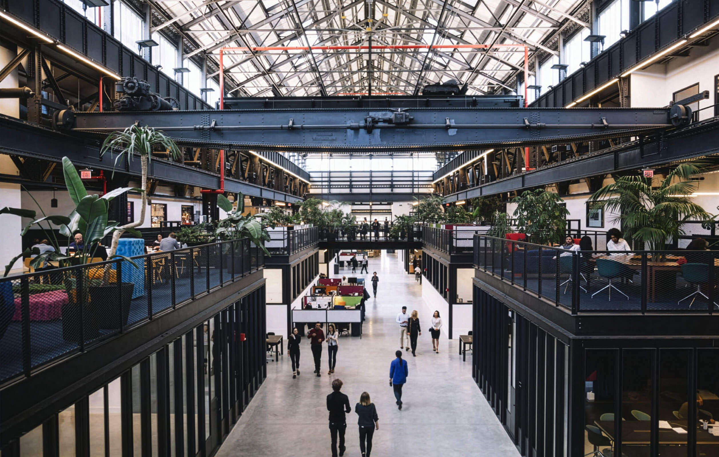 The interior of New Lab in the Brooklyn Navy Yard