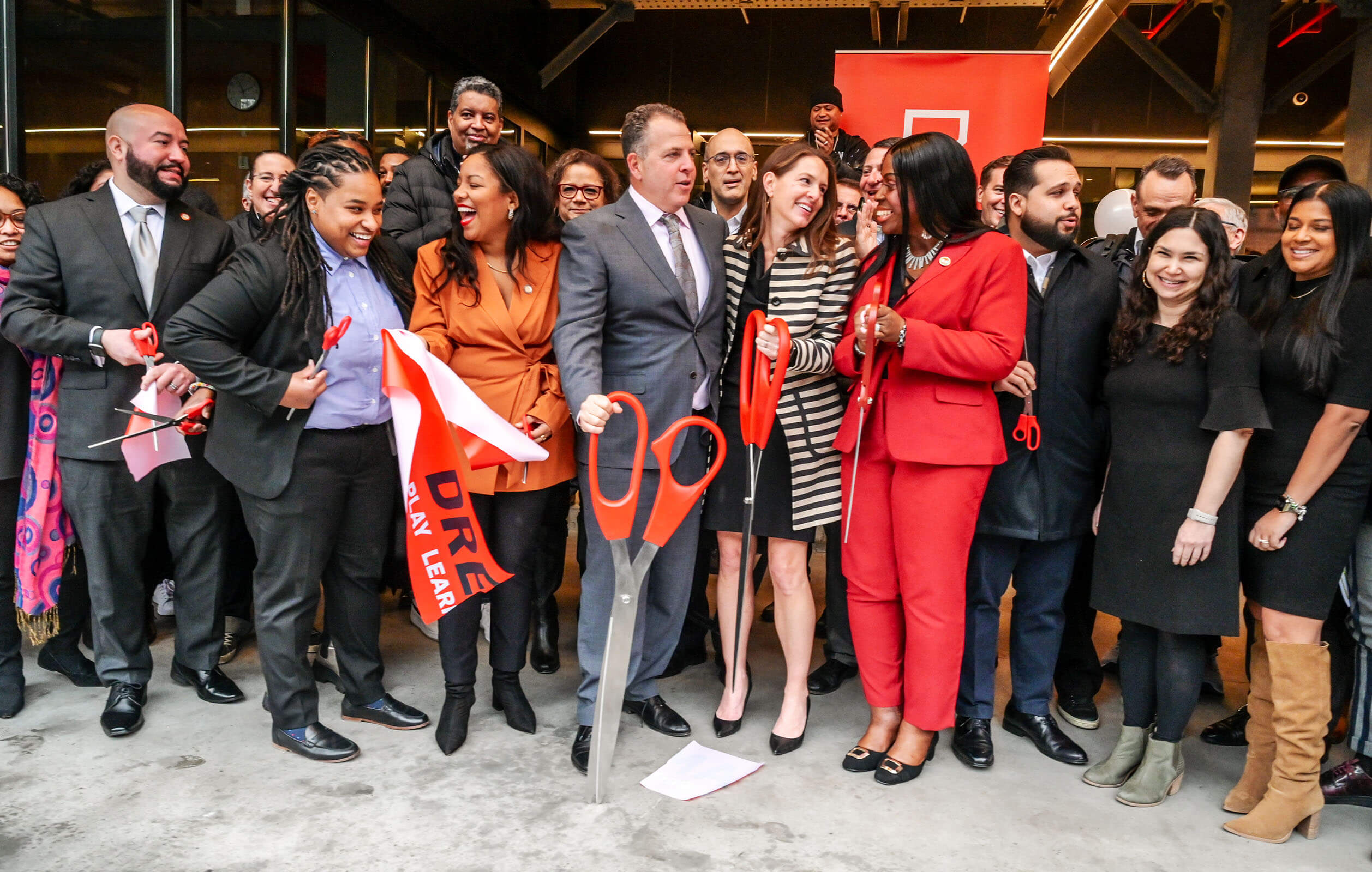 Ribbon cutting ceremony commemorating the grand opening of the 188,000 square foot DREAM Charter School in the South Bronx