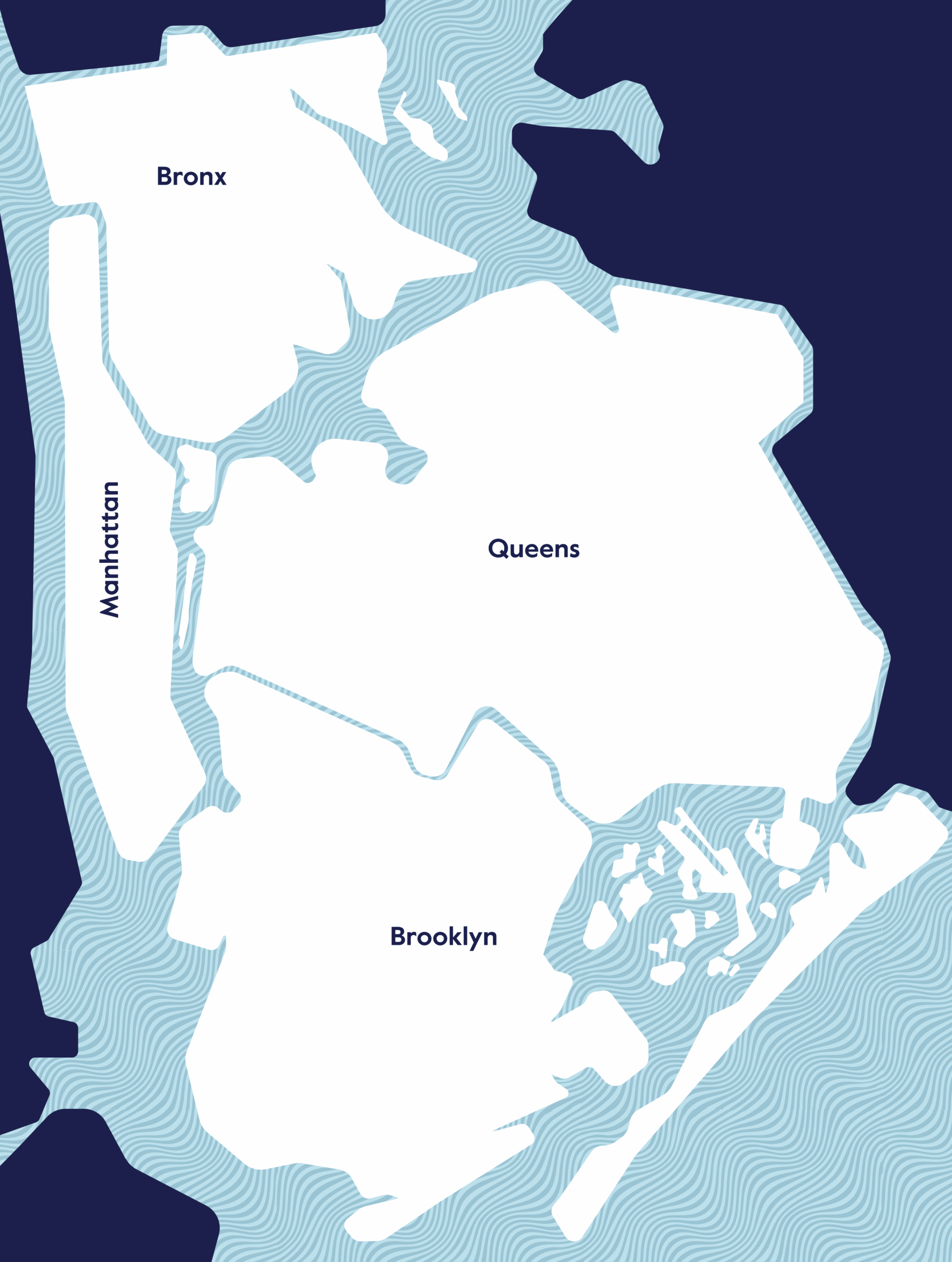 NYC boroughs map