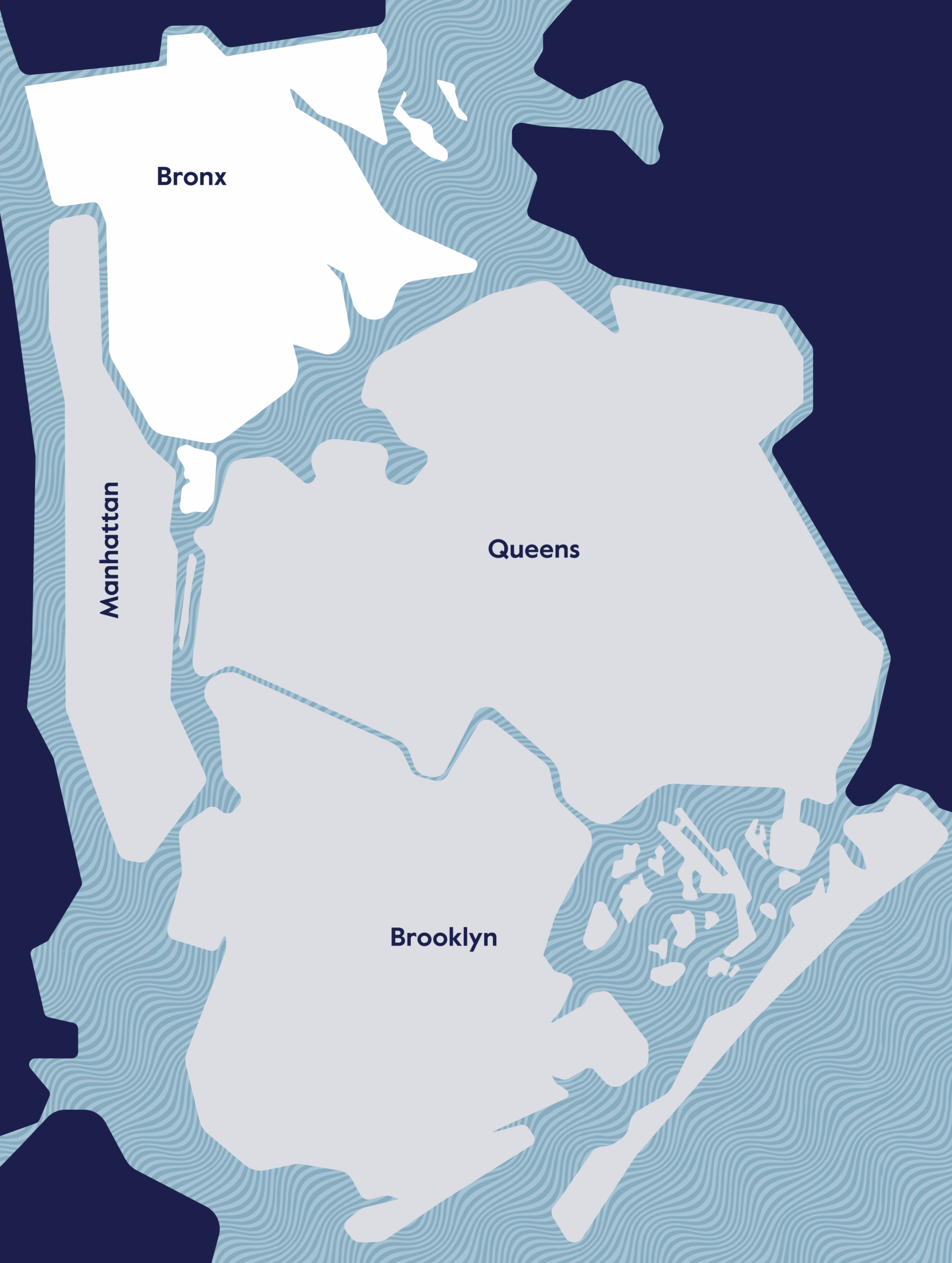 NYC Bronx map